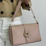 Сумка женская кожаная пудра FM1633B