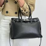 Сумка женская кожаная черная FM1634A