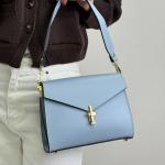 Сумка жіноча шкіряна блакитна FM1643B