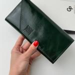 Кошелек женский кожаный изумрудный FM0944L