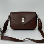 Сумка женская кожаная шоколадная FM1312P