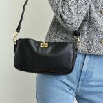 Сумка жіноча шкіряна чорна FM1652A