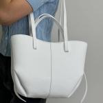 Сумка женская кожаная белая FM1604F