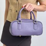 Сумка женская кожаная лиловая FM1627F