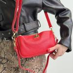 Сумка жіноча шкіряна червона FM1652F