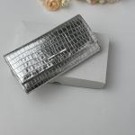 Кошелек женский кожаный серебро FM1660E