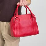 Сумка жіноча шкіряна червона FM1640F