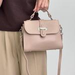 Сумка жіноча шкіряна пудра FM1563K