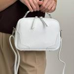 Сумка женская кожаная белая FM1662E