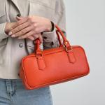 Сумка женская кожаная оранжевая FM1557H