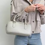 Сумка женская кожаная серая FM1557K