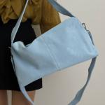 Сумка жіноча шкіряна блакитна FM1612F