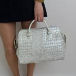 Сумка женская кожаная белая FM1664B