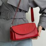 Сумка жіноча шкіряна червона FM1666A