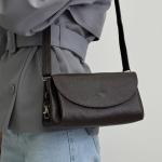 Сумка жіноча шкіряна шоколадна FM1666C