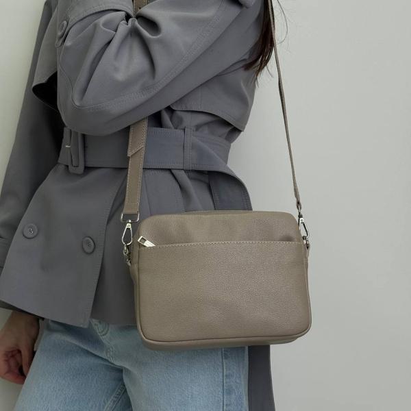 Сумка женская кожаная тауп FM1667D