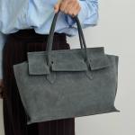 Сумка жіноча шкіряна сіра FM1614F