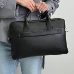 Сумка женская кожаная черная FM1670D