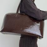Сумка женская кожаная шоколадная FM1663B