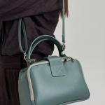 Сумка женская кожаная оливковая FM0838AQ