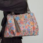 Сумка жіноча шкіряна тауп FM1674A