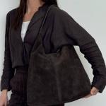 Сумка женская кожаная шоколадная FM1675A