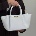 Сумка женская кожаная белая FM1676A