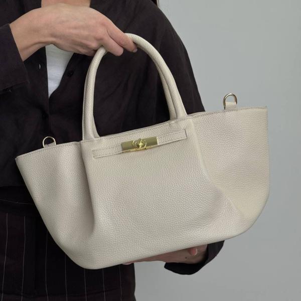 Сумка женская кожаная молочная FM1676E