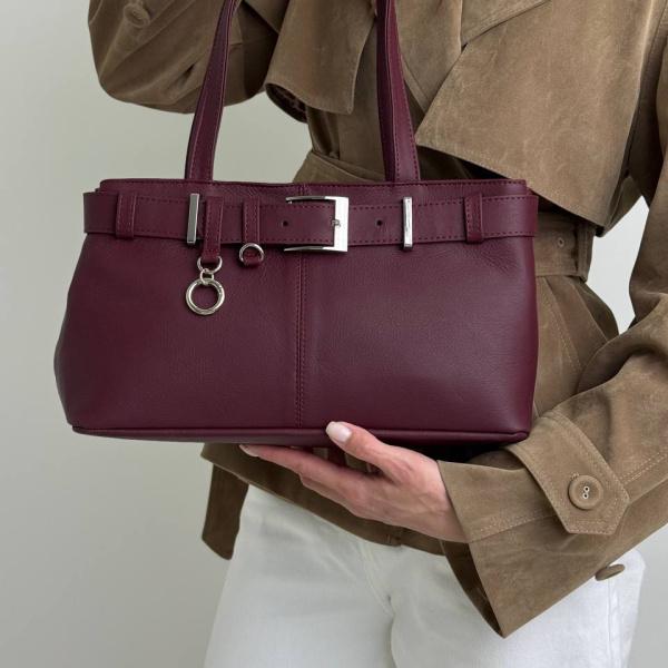 Сумка женская кожаная марсала FM1677B