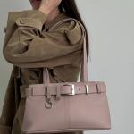 Сумка женская кожаная пудра FM1677F