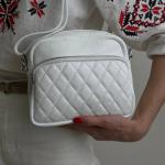 Сумка жіноча шкіряна біла FM1581H