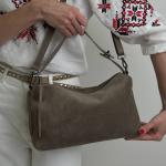 Сумка женская кожаная тауп FM1602F