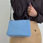 Сумка жіноча шкіряна блакитна FM1071H