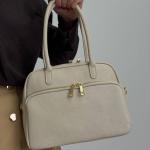 Сумка женская кожаная молочная FM1679A