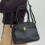 Сумка женская кожаная черная FM1679B