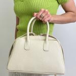 Сумка женская кожаная молочная FM1681A