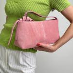 Сумка женская кожаная пудра FM1682D