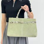 Сумка женская кожаная оливковая FM1684F