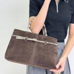 Сумка женская кожаная шоколадная FM1684H