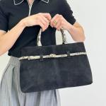 Сумка женская кожаная черная FM1684I