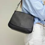 Сумка жіноча шкіряна чорна FM1687B