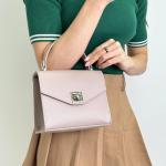 Сумка жіноча шкіряна пудра FM1690D