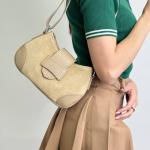 Сумка женская кожаная бежевая FM1691C