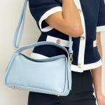 Сумка жіноча шкіряна блакитна FM1694A