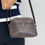 Сумка женская кожаная шоколадная FM0998AG