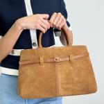 Сумка женская кожаная карамельная FM1684J