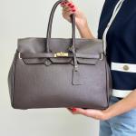 Сумка жіноча шкіряна шоколадна FM1638E