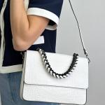 Сумка женская кожаная белая FM0798AD