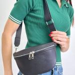 Сумка женская кожаная черная FM1700B