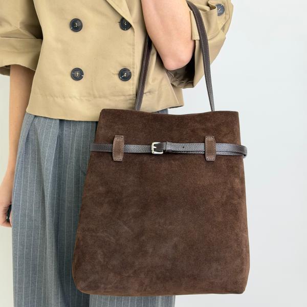 Сумка жіноча шкіряна шоколадна FM1688B